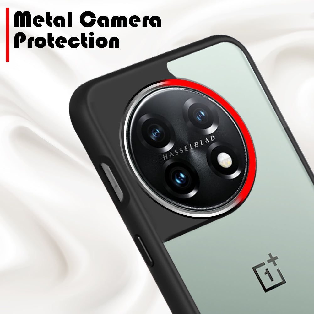 Oneplus 11 Back Cover Case Metal Camera Guard Acrylic Clear