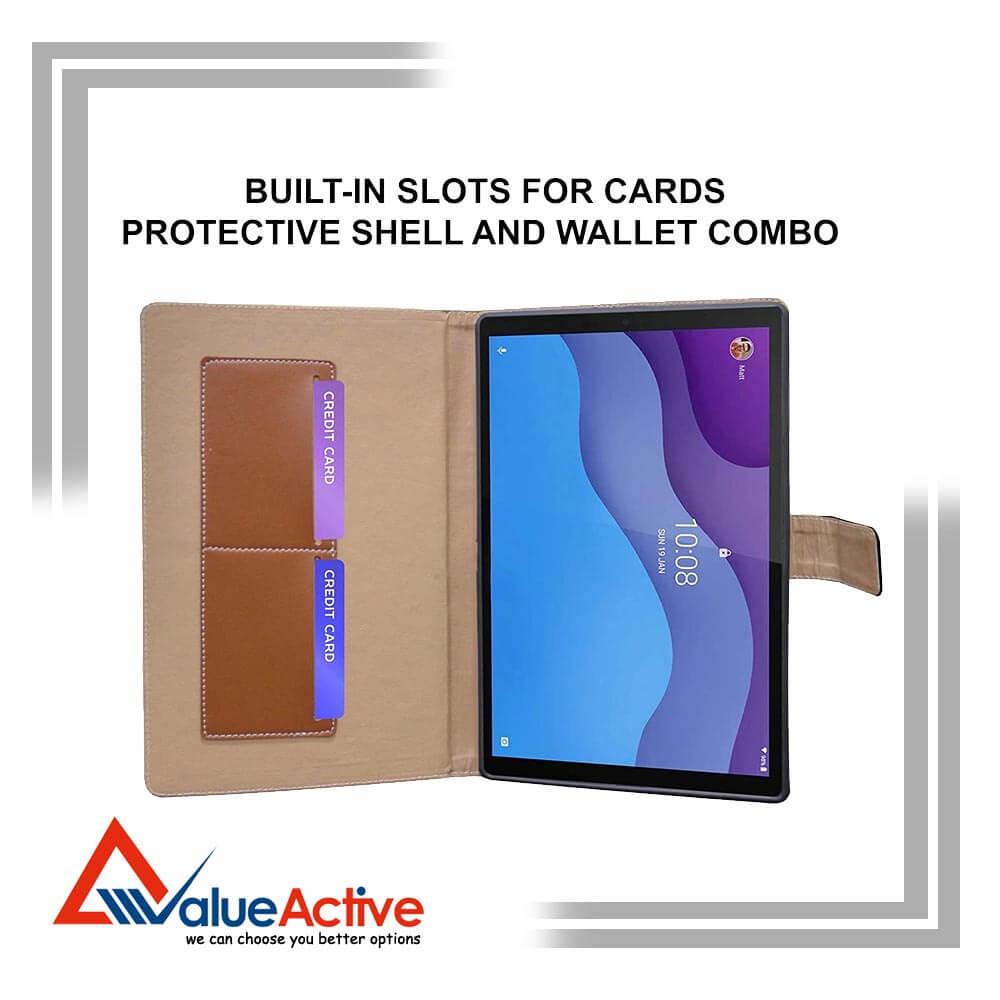 Valueactive Leather Flip Case Cover For Samsung Tab T295