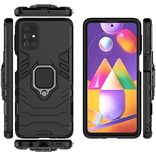 Samsung Galaxy M31S Back Cover Armor With Ring Holder