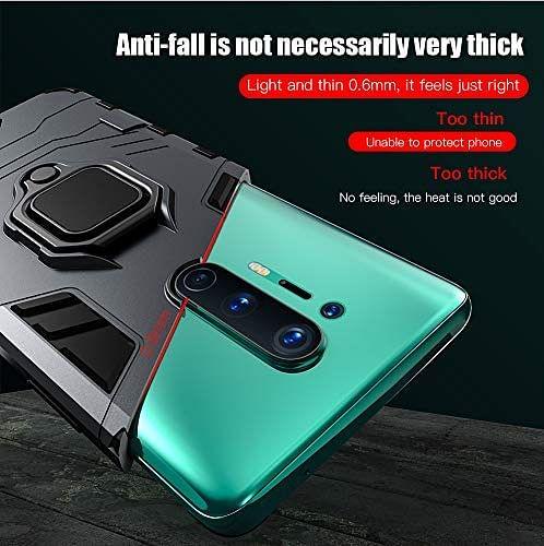 Oneplus 8 Pro Back Cover Armor With Ring Holder