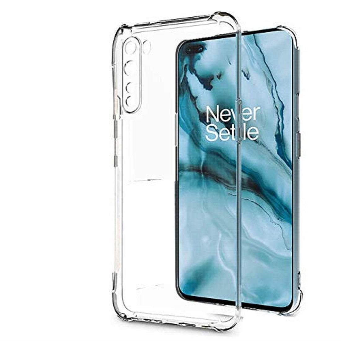 Oneplus Nord Back Cover Case Camera Protection Transparent