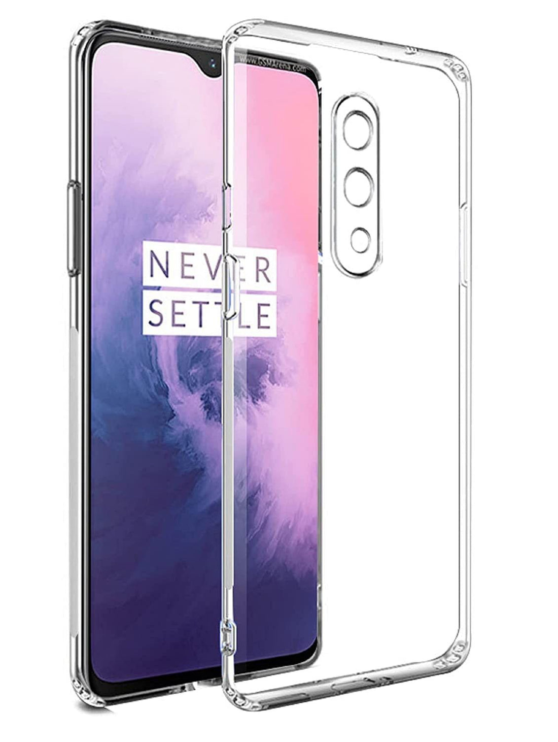 Oneplus 7 Back Cover Case Camera Protection Transparent