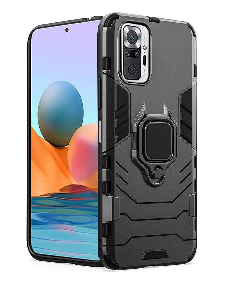 Redmi Note 10 Pro Back Cover Armor With Ring Holder Redmi Note 10 Pro Max Back Cover Armor With Ring Holder