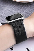 Valueactive Magnetic Absorption Metal Mesh Quick Release Strap For 20Mm 22Mm Black