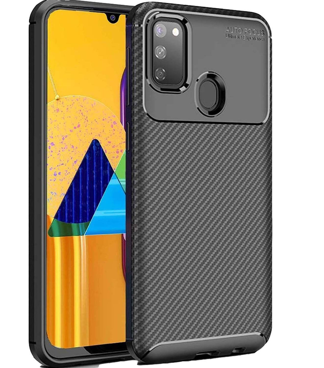 Samsung Galaxy M21 Back Cover Case Carbon Fiber Samsung Galaxy M21 2021 Edition Back Cover Case Carbon Fiber Samsung Galaxy M30S Back Cover Case Carbon Fiber
