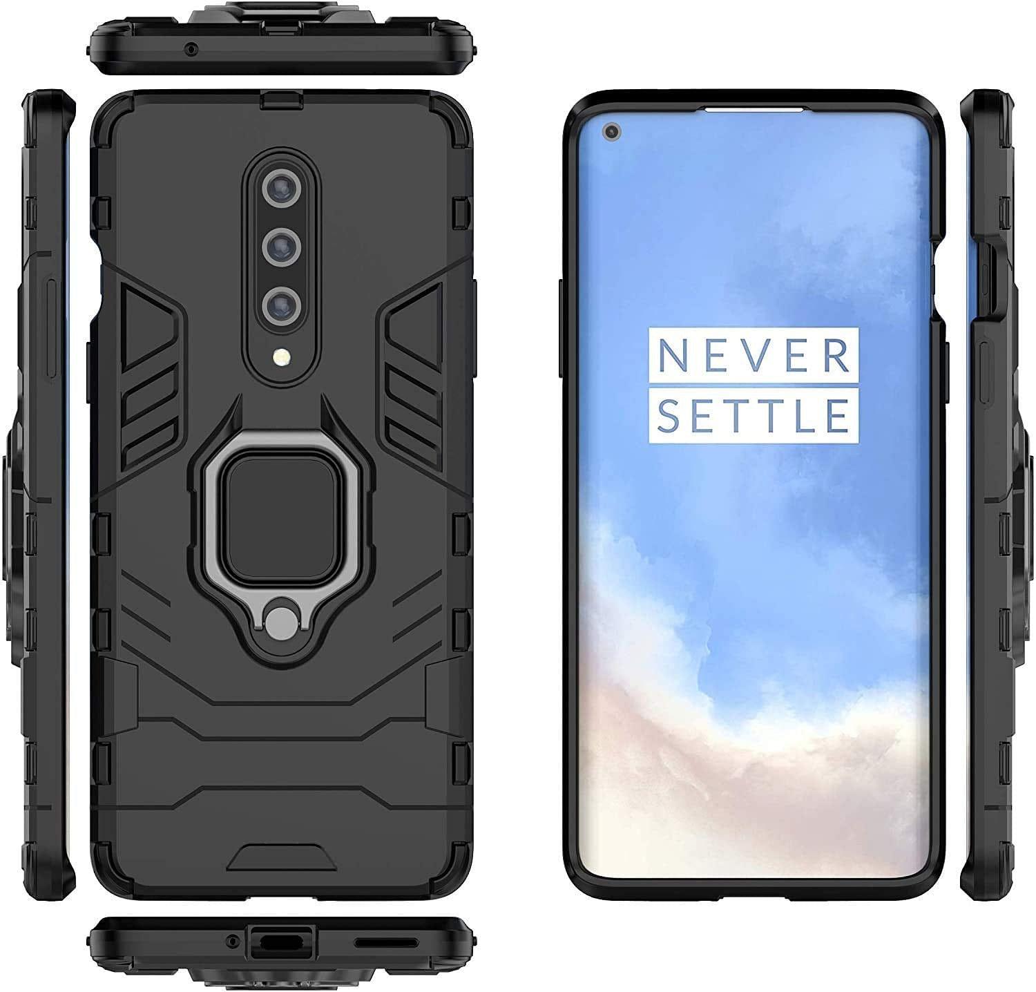 Oneplus 8 Back Cover Armor With Ring Holder