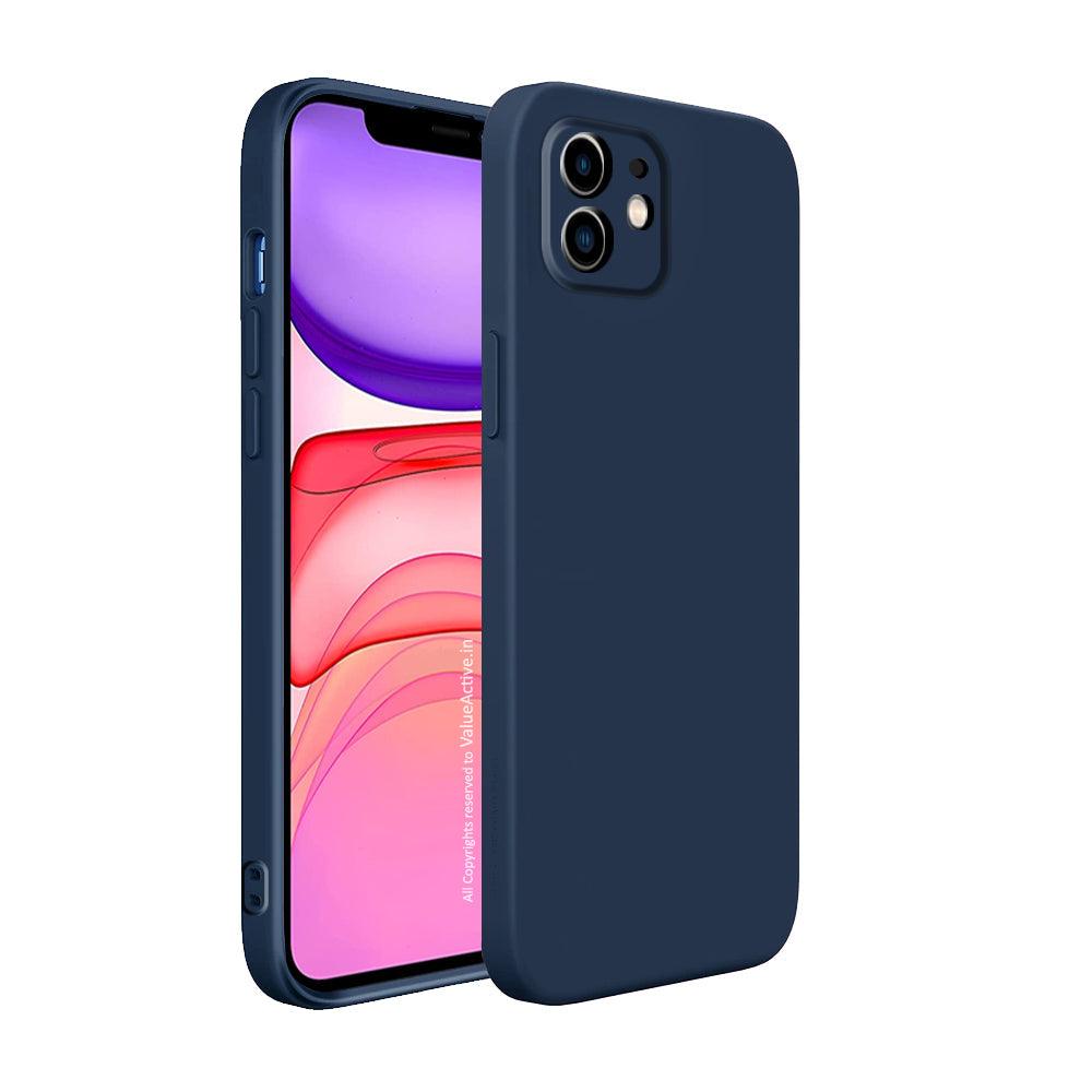 Iphone 11 Back Cover Case Liquid Silicone Blue