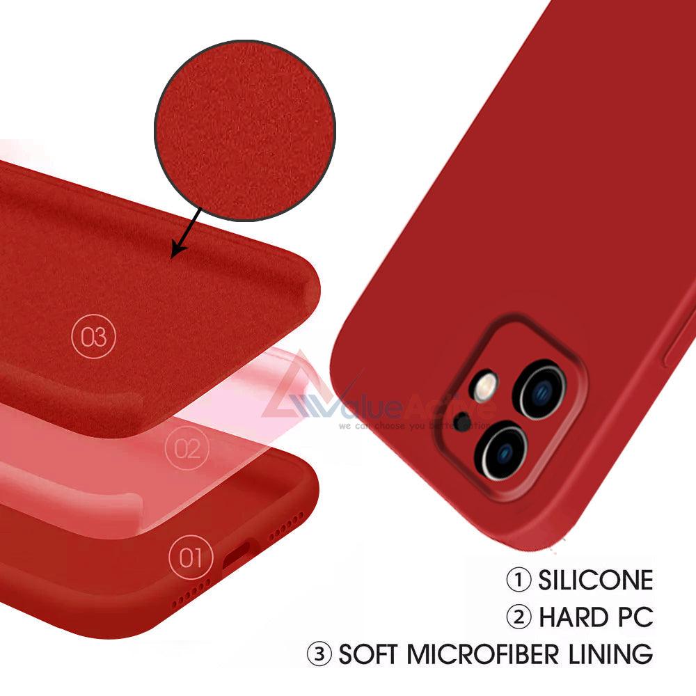 Iphone 12 Back Cover Case Liquid Silicone