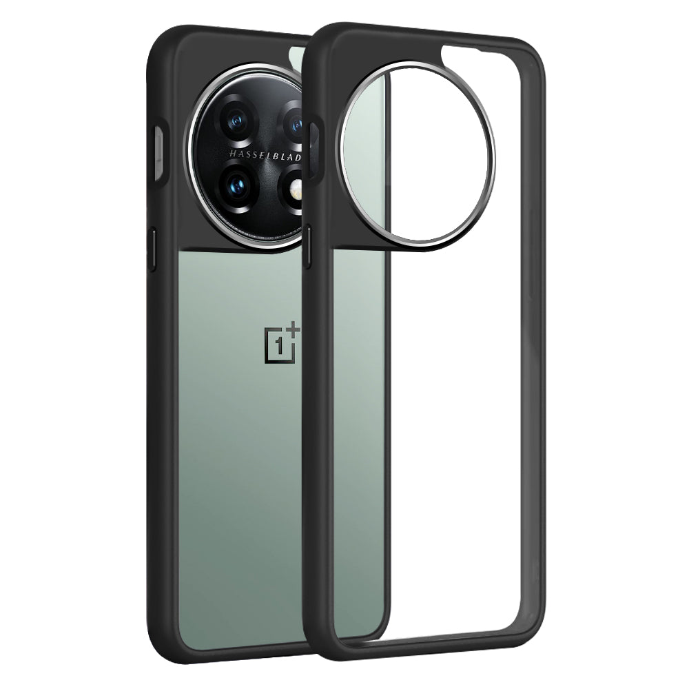 OnePlus 11 Back Cover Case Metal Camera Guard Acrylic Clear