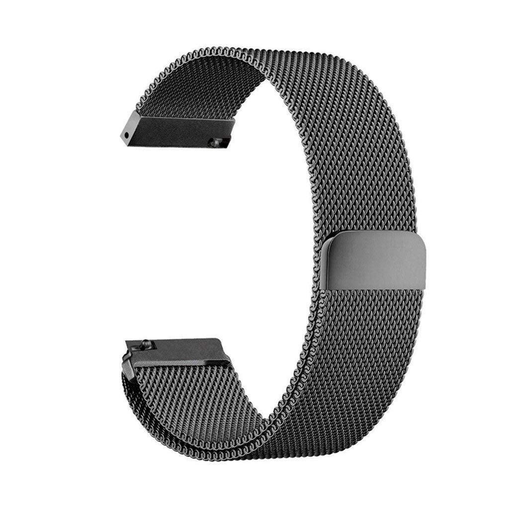 ValueActive Magnetic Absorption Metal Mesh Quick Release Strap for Apple Watch Bands 22mm (Black) - ValueActive