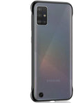 ValueActive Case for Samsung Galaxy A51 Ultra Thin Frameless Matte Hard Transparent with Ring Designed for Samsung Galaxy A51 (Matte Black) - ValueActive