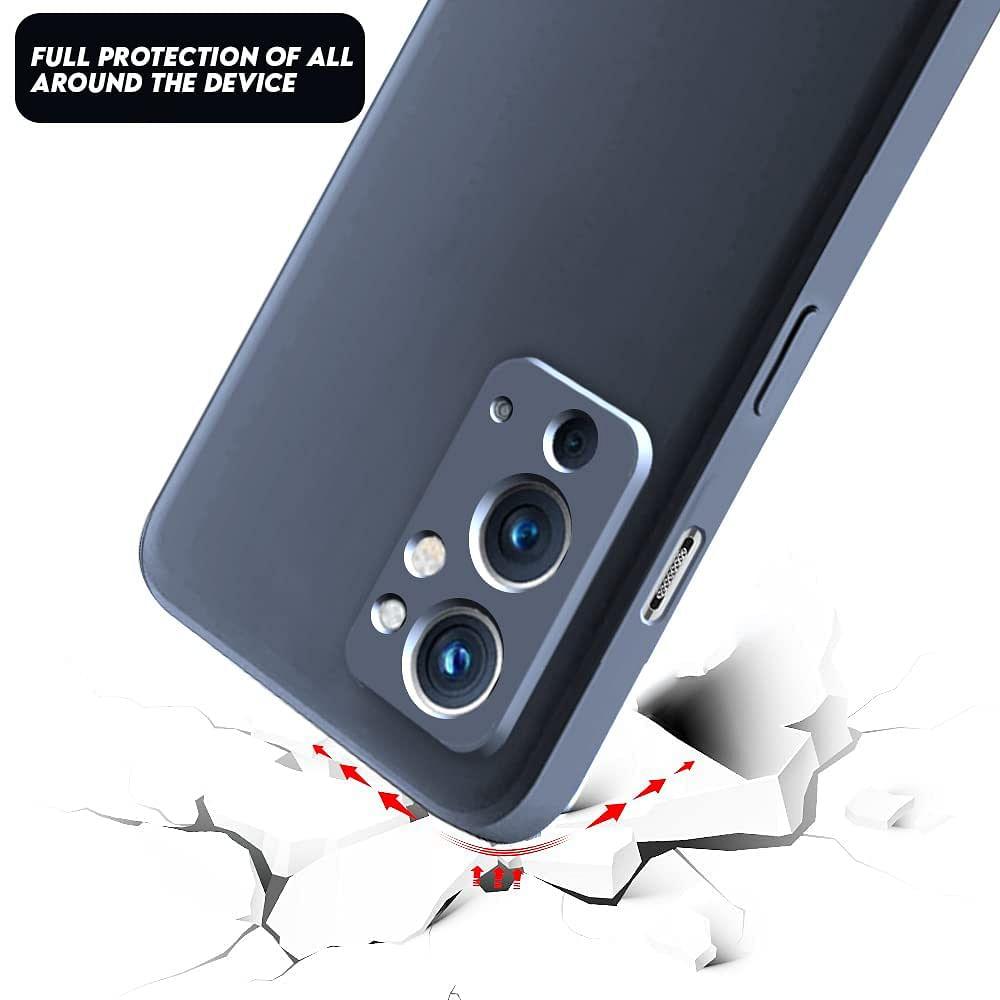 ValueActive Camera Protection Soft liquid Silicone Back Case Cover for OnePlus 9RT 5G / One Plus 9RT 5G - ValueActive
