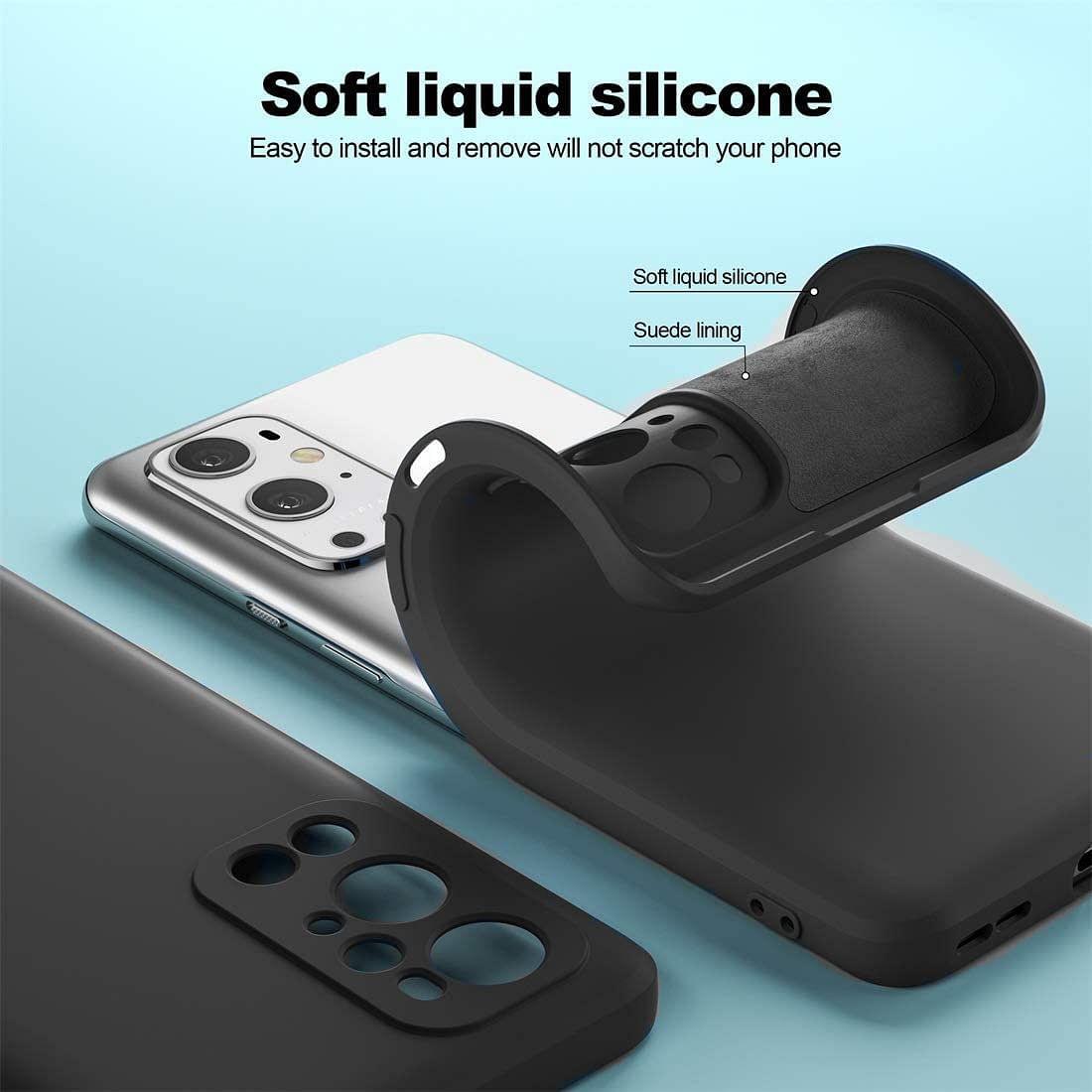 ValueActive Camera Protection Soft liquid Silicone Back Case Cover for OnePlus 9 Pro - ValueActive
