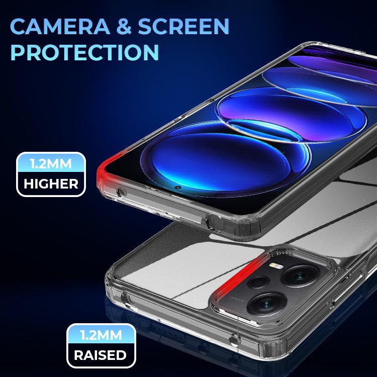 ValueActive Crystal Clear Hard TPU Camera & Drop Protection Back Case Cover For Redmi Note 12 Pro Plus 5G - ValueActive