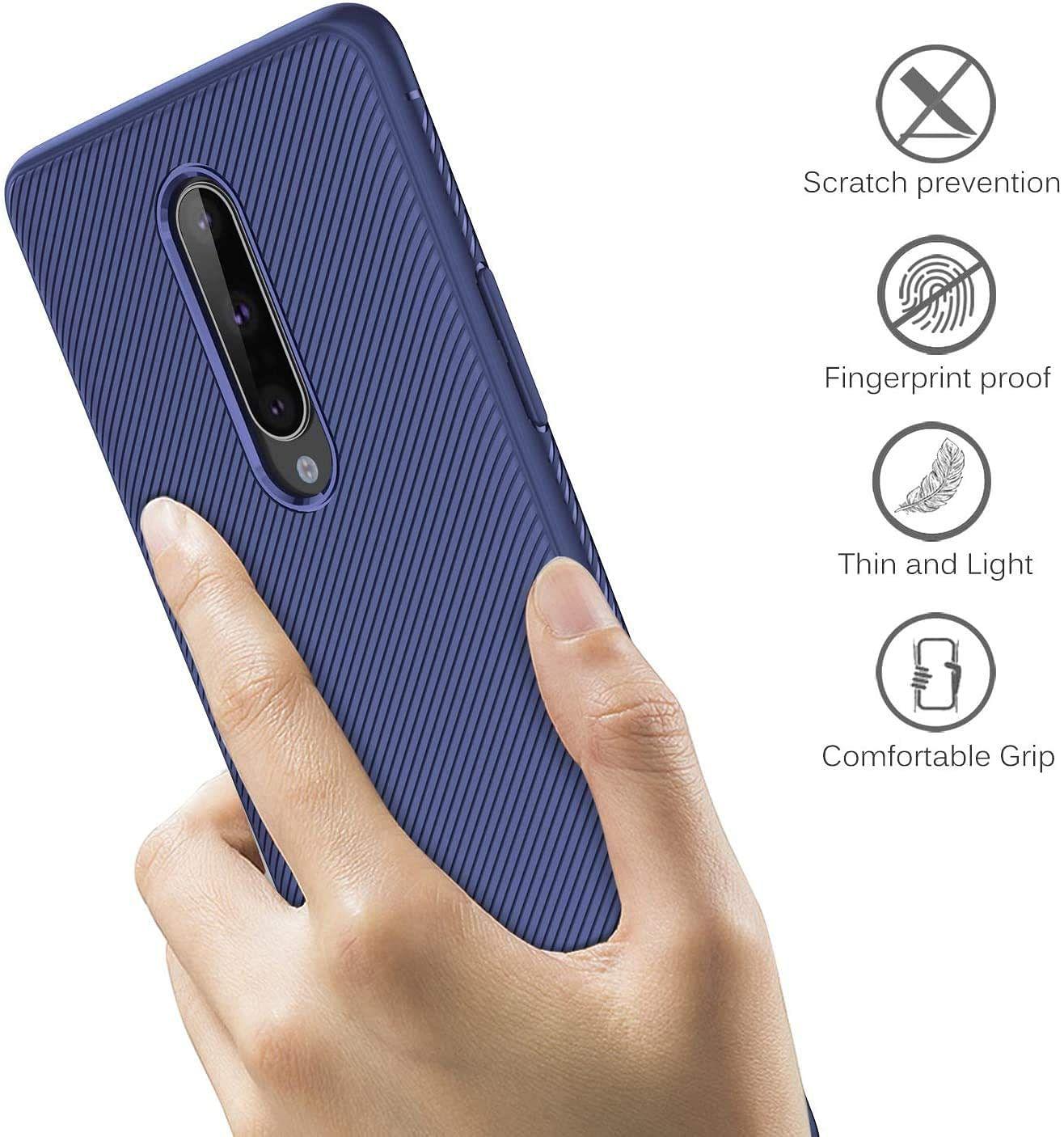 Oneplus 8 Back Cover Case Line Soft Armor