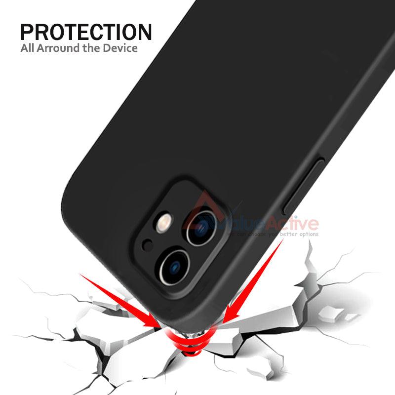 ValueActive Camera Protection Soft liquid Silicone Back Case Cover for Apple iPhone 11 - ValueActive