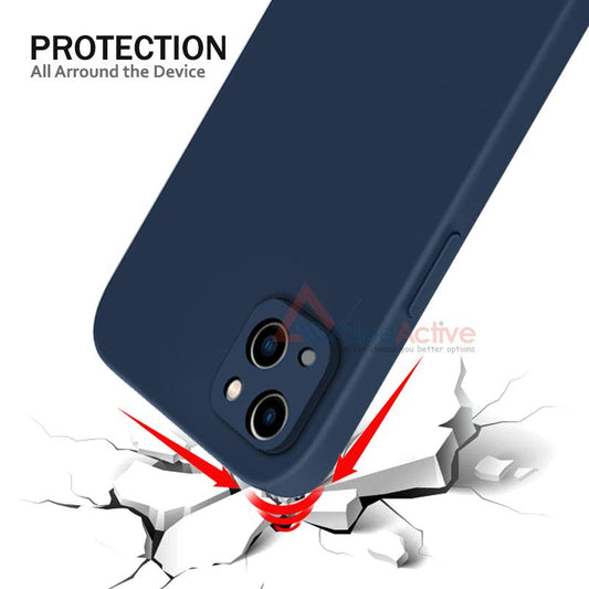 ValueActive Camera Protection Soft liquid Silicone Back Case Cover for Apple iPhone 13 Mini - ValueActive