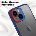 Valueactive Metal Camera Guard Acrylic Clear Back Cover Case for Apple iPhone 14 (6.1 Inch) - ValueActive