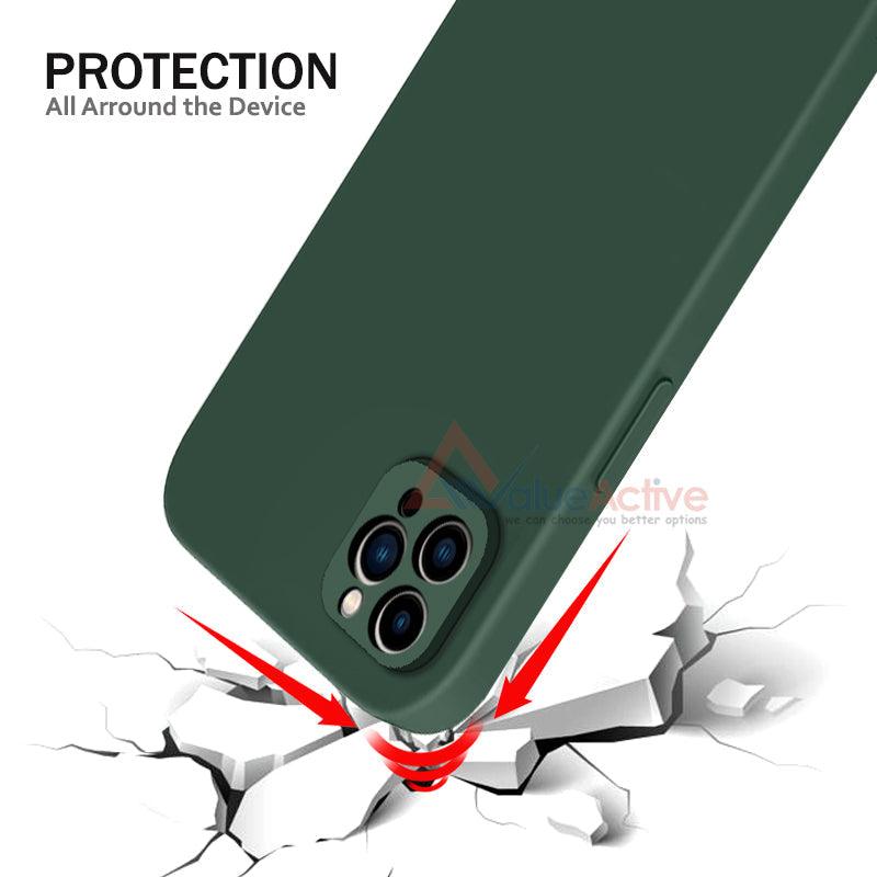 ValueActive Camera Protection Soft liquid Silicone Back Case Cover for Apple iPhone 13 Pro Max - ValueActive