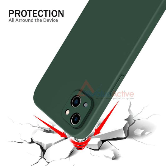 ValueActive Camera Protection Soft liquid Silicone Back Case Cover for Apple iPhone 13 - ValueActive