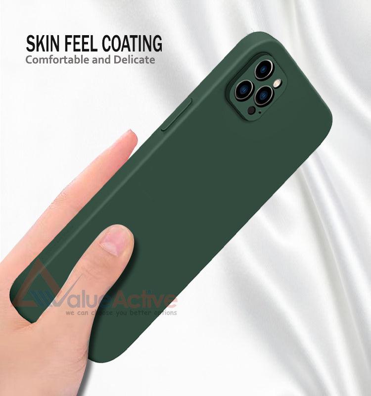 ValueActive Camera Protection Soft liquid Silicone Back Case Cover for Apple iPhone 12 Pro - ValueActive