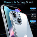 ValueActive Crystal Clear Hard TPU Camera & Drop Protection Bumper Back Case Cover for iPhone 14 - ValueActive