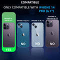 ValueActive Crystal Clear Hard TPU Camera & Drop Protection Bumper Back Case Cover for iPhone 14 Pro - ValueActive
