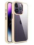 Valueactive Metal Camera Guard Acrylic Clear Back Cover Case for Apple iPhone 14 Pro Max (6.7 Inch) - ValueActive