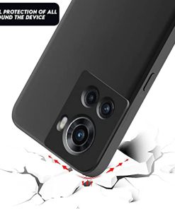 Winble Back Case Cover for OnePlus 10R 5G Back Cover Case Camera Protection Soft Liquid Silicone Protective Back Cover Designed for OnePlus 10ROne Plus 10R Black 0 0