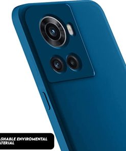 Winble Back Case Cover for OnePlus 10R 5G Back Cover Case Camera Protection Soft Liquid Silicone Protective Back Cover Designed for OnePlus 10ROne Plus 10R Blue 0 2