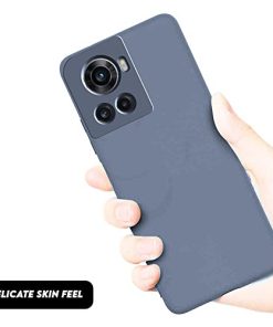 Winble Back Case Cover for OnePlus 10R 5G Back Cover Case Camera Protection Soft Liquid Silicone Protective Back Cover Designed for OnePlus 10ROne Plus 10R Gray 0 3