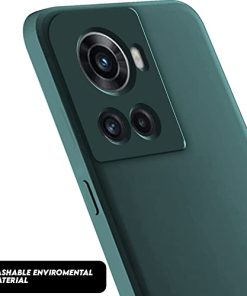 Winble Back Case Cover for OnePlus 10R 5G Back Cover Case Camera Protection Soft Liquid Silicone Protective Back Cover Designed for OnePlus 10ROne Plus 10R Green 0 2