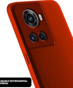 Winble Back Case Cover for OnePlus 10R 5G Back Cover Case Camera Protection Soft Liquid Silicone Protective Back Cover Designed for OnePlus 10ROne Plus 10R Red 0 2