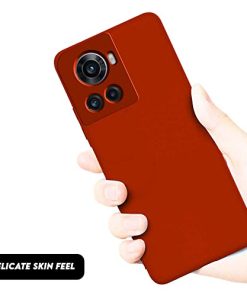 Winble Back Case Cover for OnePlus 10R 5G Back Cover Case Camera Protection Soft Liquid Silicone Protective Back Cover Designed for OnePlus 10ROne Plus 10R Red 0 3