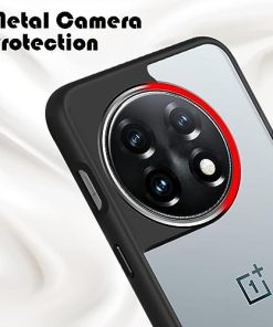 Winble Back Case Cover for OnePlus 11R 5G Back Cover Metal Camera Guard Acrylic Clear Protective Back Cover for OnePlus 11R 5G One Plus 11R 5G Black 0 1