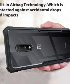 Winble Back Case Cover for OnePlus 6T OnePlus 7 Back Cover Crystal Clear Camera Protection Airbag PC TPU Bumper Back Cover for OnePlus 6T OnePlus 7 0 2