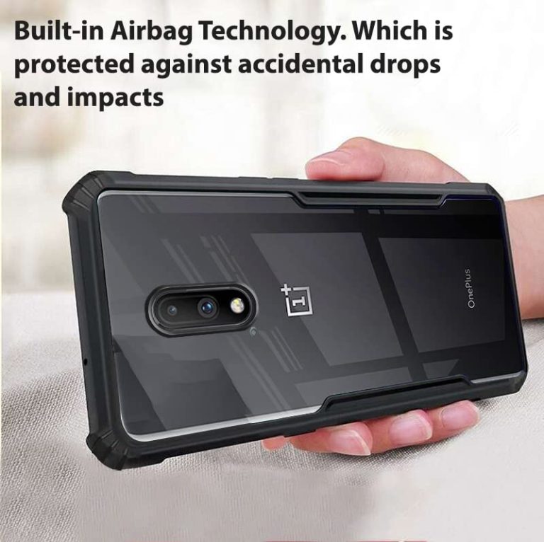 Winble Back Case Cover for OnePlus 6T OnePlus 7 Back Cover Crystal Clear Camera Protection Airbag PC TPU Bumper Back Cover for OnePlus 6T OnePlus 7 0 2