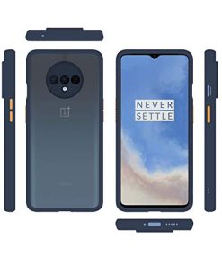 Winble Back Case Cover for OnePlus 7T Back Cover Slim Camera Protection Shockproof Anti Slip Grip PC TPU Smock Back Cover for OnePlus 7T One Plus 7T Blue 0 2