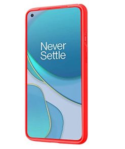 Winble Back Case Cover for OnePlus 8T Back Cover Camera Protection Liquid Silicon Protective Back Cover for OnePlus 8T One Plus 8T One 8T Red 0 1