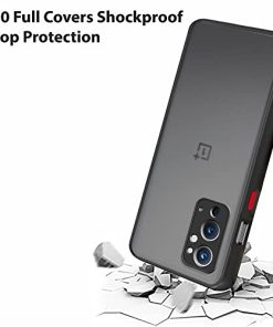 Winble Back Case Cover for OnePlus 9RT 5G Back Cover Slim Camera Protection Shockproof Anti Slip Grip PC TPU Smock Back Cover for OnePlus 9RT 5G One Plus 9RT 5G Black 0 1