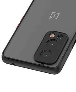 Winble Back Case Cover for OnePlus Nord 2 5G Back Cover Slim Camera Protection Shockproof Anti Slip Grip PC TPU Smock Back Cover for OnePlus Nord 2 One Plus Nord 2 Black 0 2