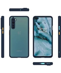 Winble Back Case Cover for OnePlus Nord Back Cover Slim Camera Protection Shockproof Anti Slip Grip PC TPU Smock Back Cover for OnePlus NordOne Plus Nord Blue 0 1