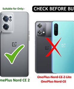 Winble Back Case Cover for OnePlus Nord CE 2 5G Back Cover Metal Camera Guard Acrylic Clear Protective Back Cover for OnePlus Nord CE 2 5G One Plus Nord CE 2 5G Black 0 0