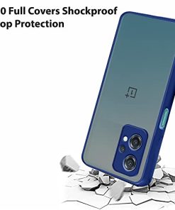 Winble Back Case Cover for OnePlus Nord CE 2 Lite 5G Silicone Back Cover Slim Camera Protection Shockproof Anti Slip Smoked Back Cover for OnePlus Nord CE 2 Lite 5G One Plus Nord CE 2 Lite 5G Blue 0 0