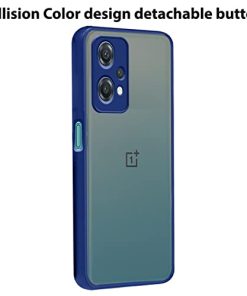 Winble Back Case Cover for OnePlus Nord CE 2 Lite 5G Silicone Back Cover Slim Camera Protection Shockproof Anti Slip Smoked Back Cover for OnePlus Nord CE 2 Lite 5G One Plus Nord CE 2 Lite 5G Blue 0 1