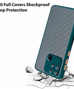 Winble Back Case Cover for Realme Narzo 50A Back Cover Slim Camera Protection Shockproof Anti Slip Grip PC TPU Smock Back Cover for Realme Narzo 50A Green 0 1