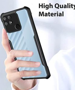 Winble Back Case Cover for Realme Narzo 50A Back Cover Slim Crystal Clear Camera Protection Airbag Shockproof Anti Slip Grip PC TPU Bumper Back Cover for Realme Narzo 50A 0 4