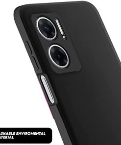 Winble Back Case Cover for Redmi 11 Prime 5G Back Cover Case Camera Protection Soft Liquid Silicone Protective Back Cover Designed for Redmi 11 Prime 5G Black 0 2