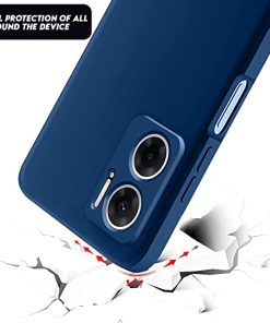 Winble Back Case Cover for Redmi 11 Prime 5G Back Cover Case Camera Protection Soft Liquid Silicone Protective Back Cover Designed for Redmi 11 Prime 5G Blue 0 0