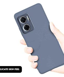 Winble Back Case Cover for Redmi 11 Prime 5G Back Cover Case Camera Protection Soft Liquid Silicone Protective Back Cover Designed for Redmi 11 Prime 5G Gray 0 3